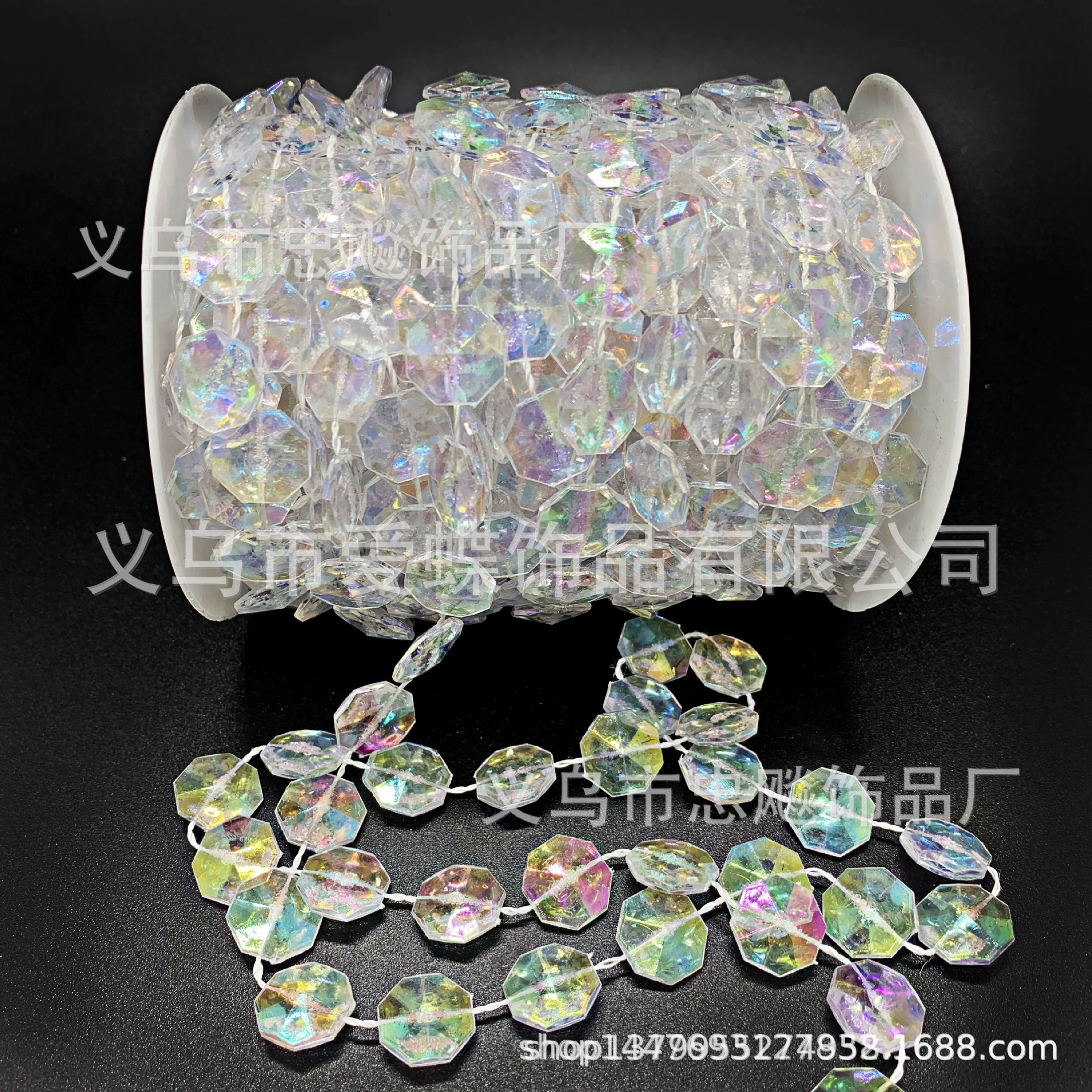 Acrylic curtain, ceiling decorations for hotel, 10mm