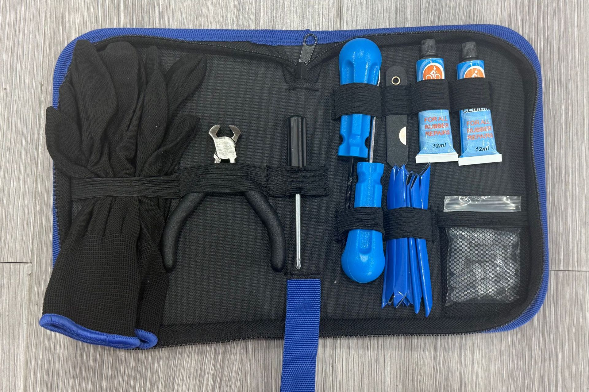 Cross-border best-selling car emergency tire repair kit, 27-piece set for car and motorcycle tire repair tools