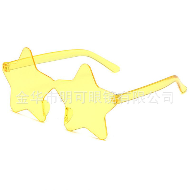 Gafas de Sol Sin Marco con Forma de Estrella de Plástico ABS para Fiestas