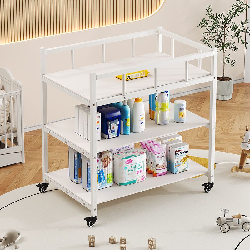 Wrought Iron Diaper Changing Table, New Multifunctional Bathing and Massage Touch Table, Movable Baby Crib Factory