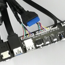 厂家电脑机箱前置面板双层USB3.0音频线材台式机PC数据线usb3.0