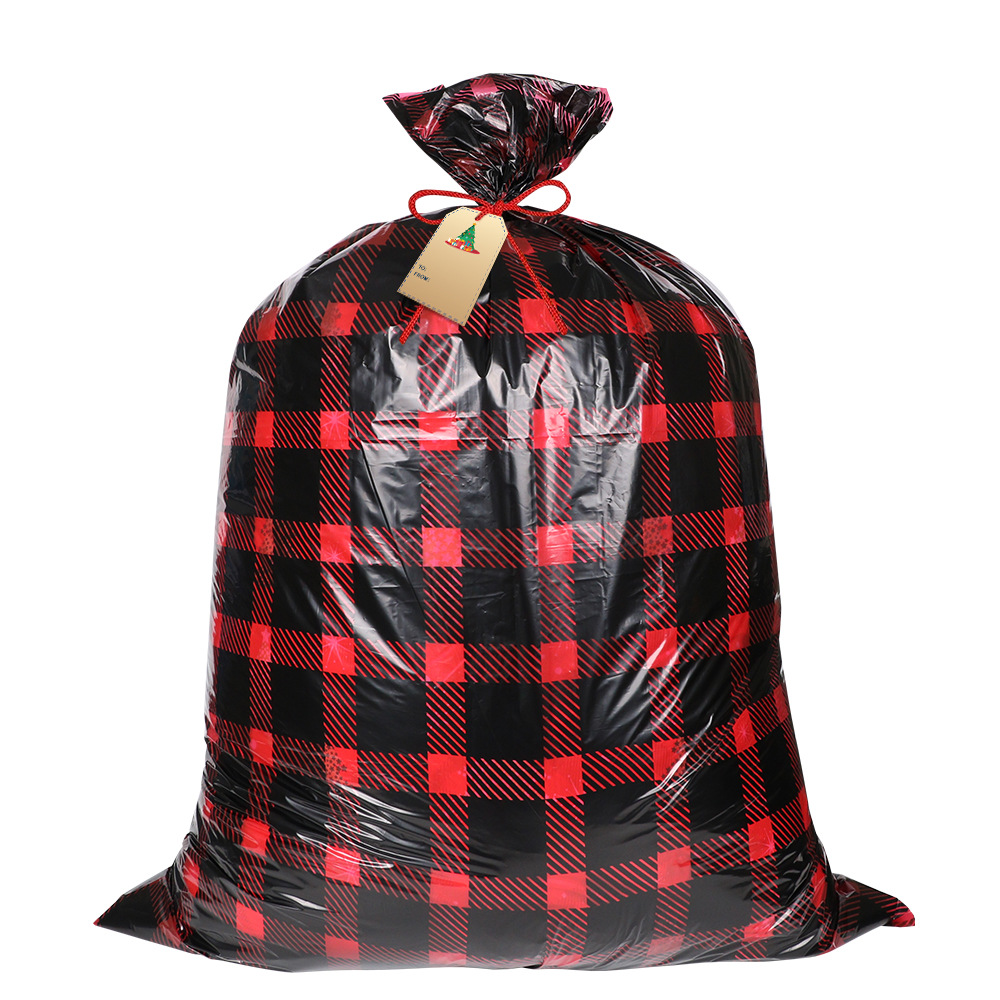 En stock comercio electrónico transfronterizo nueva bolsa de regalo de Navidad PE bolsa de regalo de plástico bolsa de regalo de Navidad