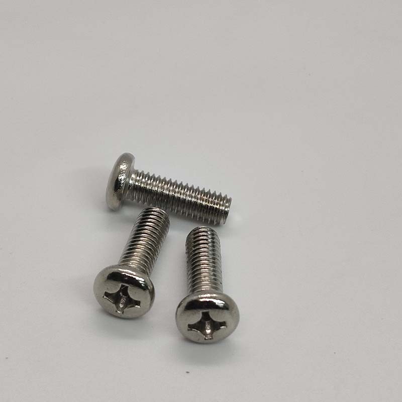 PM铁镀镍螺丝 十字盘头螺丝 圆头机丝 机牙螺丝 元头机牙批发