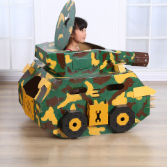 子供用紙製ハウス卸売DIY手作り3D立体段ボールおもちゃハウス、塗り絵可能、組み立て式、クリスマスの大城