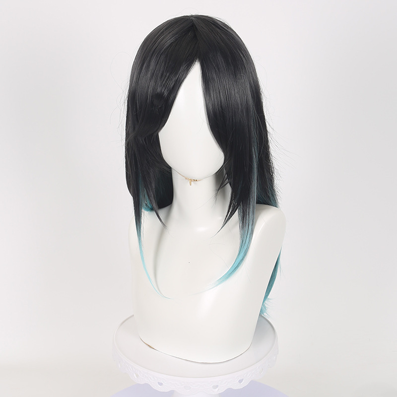 Cardamom Fifth Personality Soul of the Umbrella Oriental Kirin White Umbrella Gradient Long Hair cos Wig Cardamom Fifth Personality Soul of the Umbrella Oriental Kirin White Umbrella Gradient Long Hair cos Wig