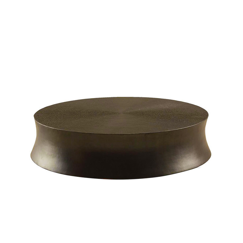 Minimalista italiano Poliform mesa de café sala de estar estilo encantador apartamento pequeño diseñador corto mesa redonda de té mesa de café