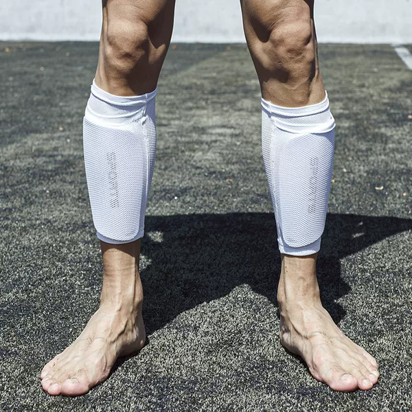 Soccer Leg Socks Double-layer Breathable High Elastic Mesh Shin Guard Leg Guard High Elastic Reinforced Pocket