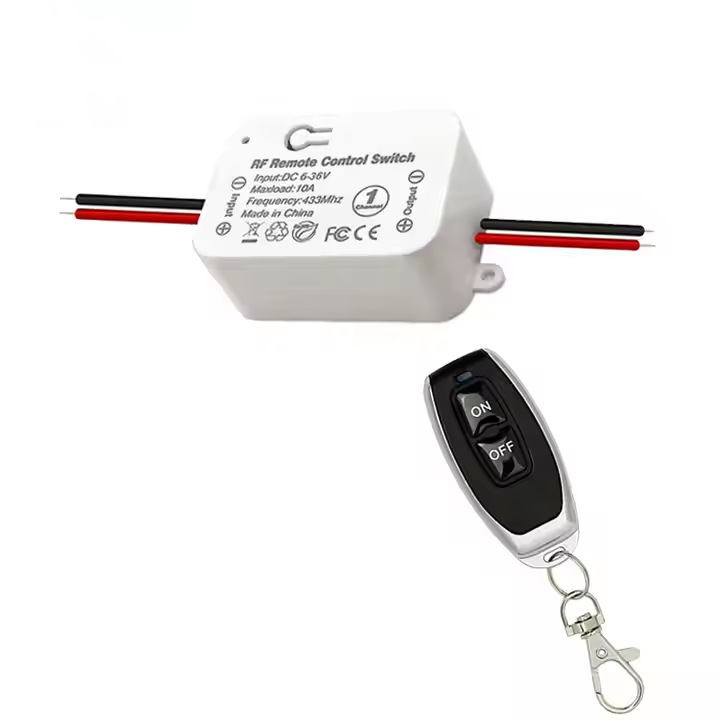 跨境爆款通断器电源控制无线遥控开关门禁汽车电路灯具433MHz多控