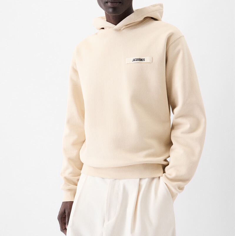 In-Stock 2025 Autumn Trendy Men's Hooded Sweatshirt, American Casual Loose Jacquemus Long-Sleeve Sweatshirt, Unisex Style