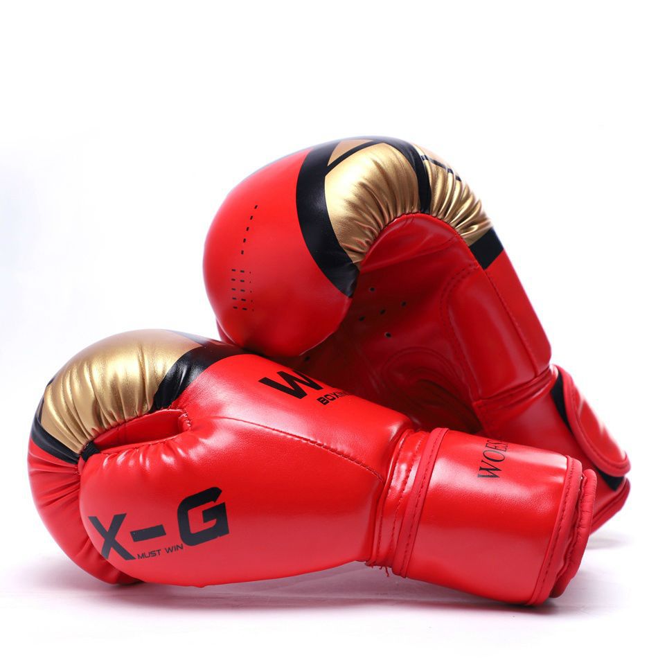 Mujeres y hombres guantes de boxeo para niños adultos y adolescentes Muay Thai Sanda boxeo de boxeo de lucha bolsa de arena fábrica de guantes de entrenamiento