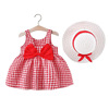 Summer skirt, cute small princess costume with bow, decorations, slip dress, children's clothing