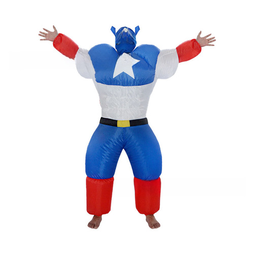 Cross-border Halloween performance inflatable costumes Captain America Joker party performance costumes performance activities inflatable costumes