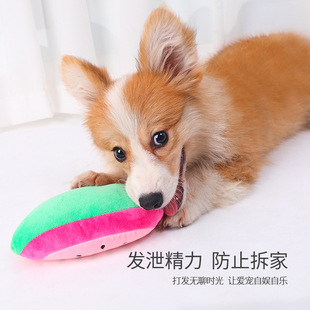 Zanji Pet Products Wholesale Cartoon Fruit Shape Plush Pet Toy Dog Bite Plush Toy