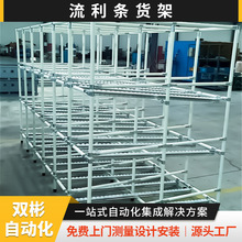 浙江直销自滑式滚筒置物架滑轨滚筒式流利条货架电商分拣流利货架