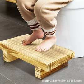 跨境木质室内外脚踏凳实木家用阳台绿植摆放架简约多用途马桶凳