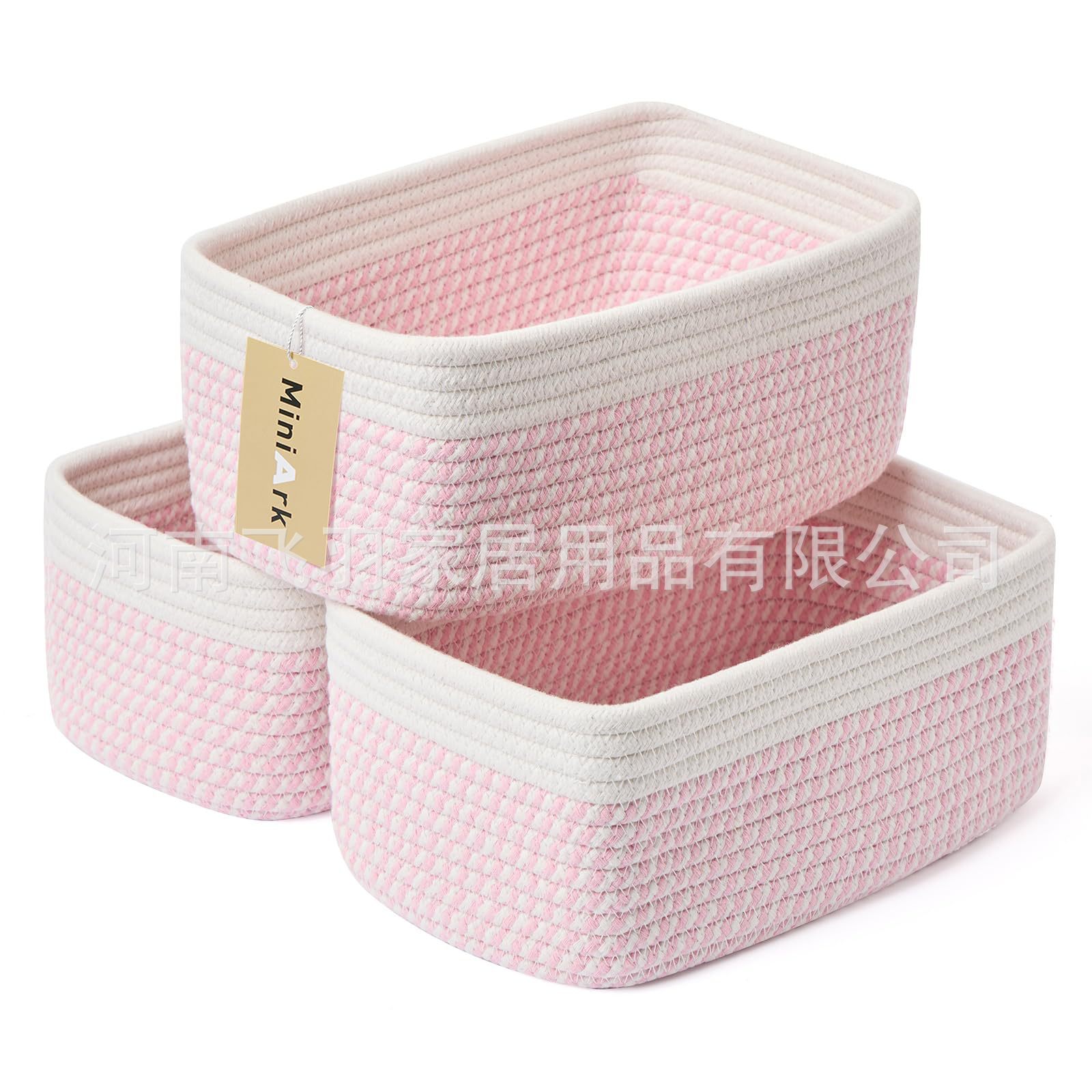 White plus pink white stripes