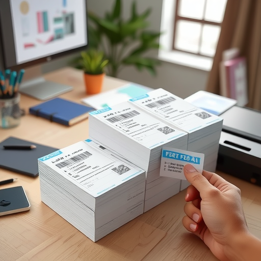 Folding three-proof blank one-piece thermal paper adhesive bar code label wholesale express single printing paper 76*130