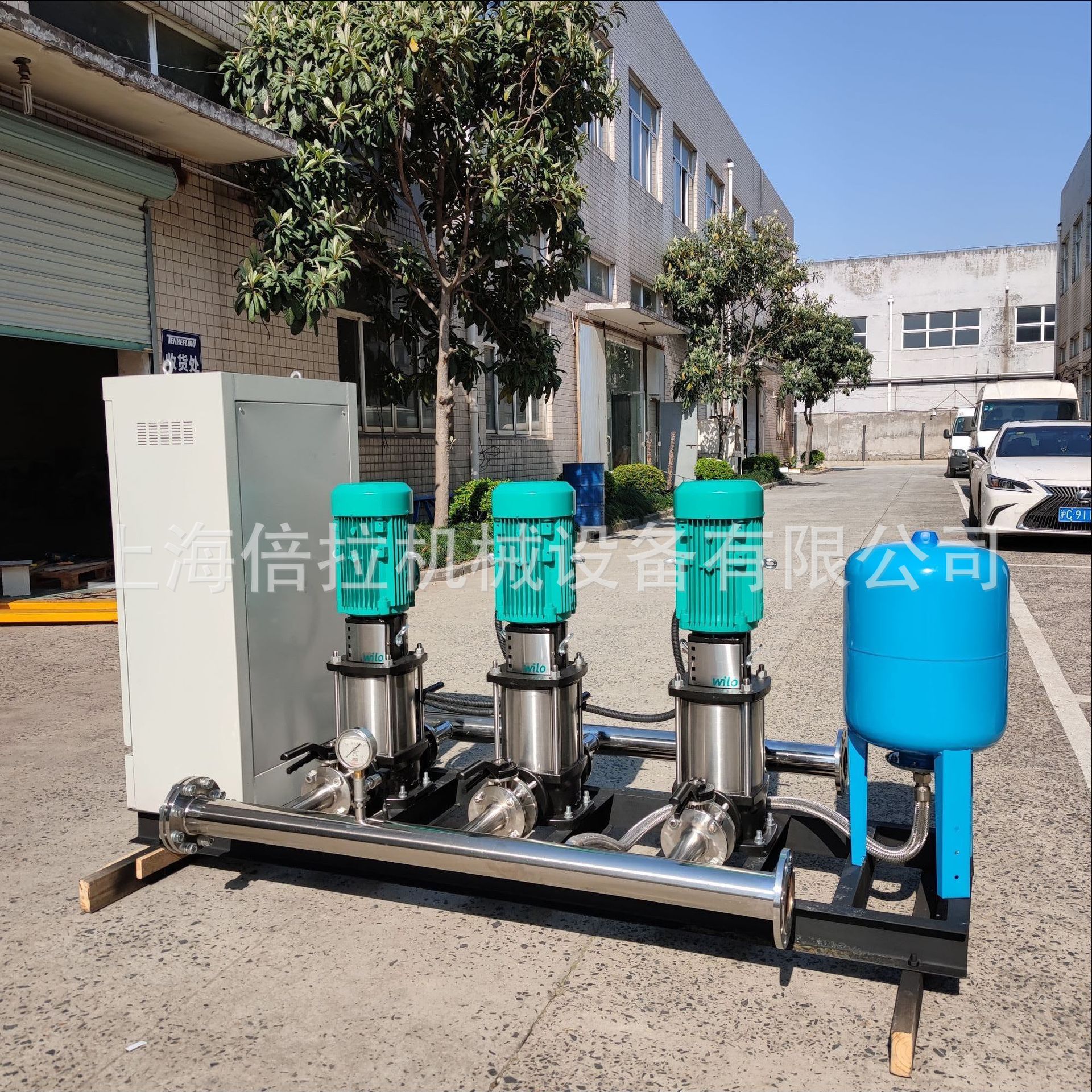 威乐水泵MVI804不锈钢立式多级离心泵1.5KW变频恒压共水泵组