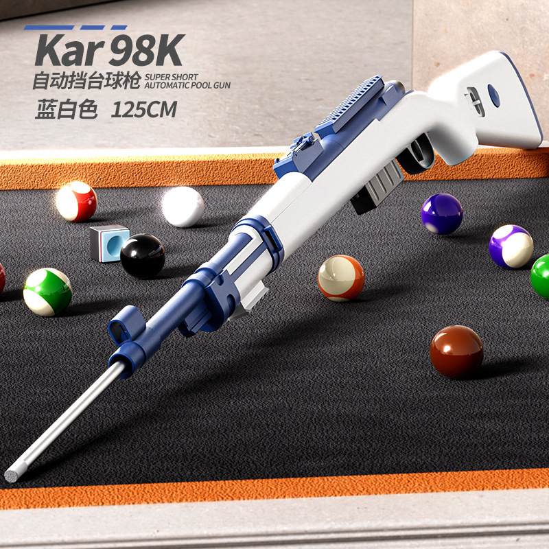 Pistola de billar infantil 98K pistola de billar automática pistola de billar para niños al aire libre pistola de eyección S686 boquilla palos de billar manuales