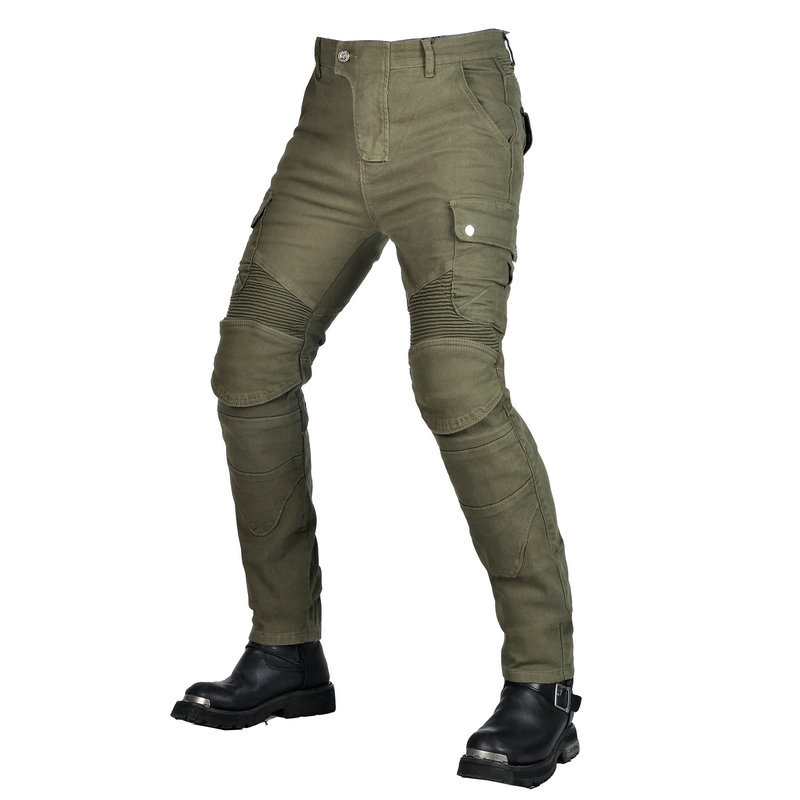 LOONG BIKER motocicleta pantalones vaqueros vintage de motocicleta resistentes a la caída pantalones de ciclismo resistentes al desgarro de Kevlar
