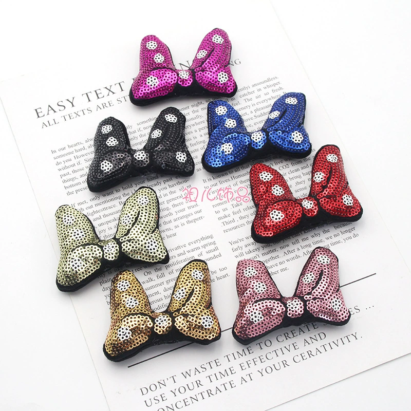 Картонные/карнавальные ногти sequins, заколка для волос с бантом, верёвка для волос, детский аксессуар для волос, аксессуары