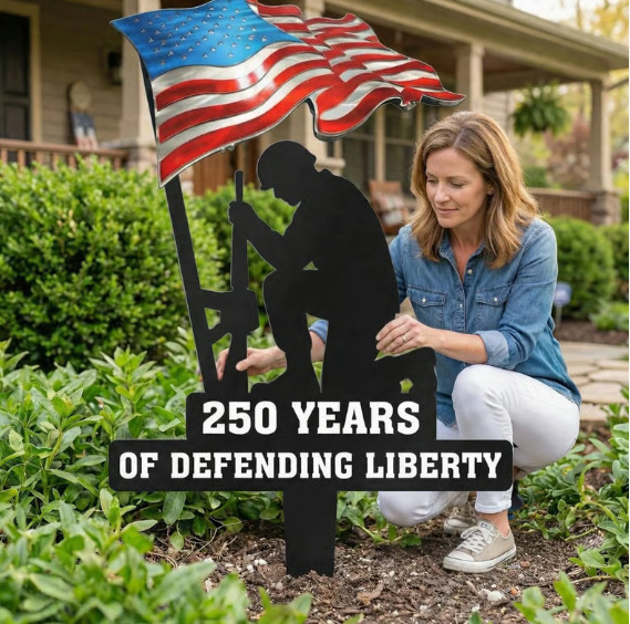 Cross-Border New Product: 250 Years of Defending Freedom Metal Garden Stake Cross-Border New Product: 250 Years of Defending Freedom Metal Garden Stake