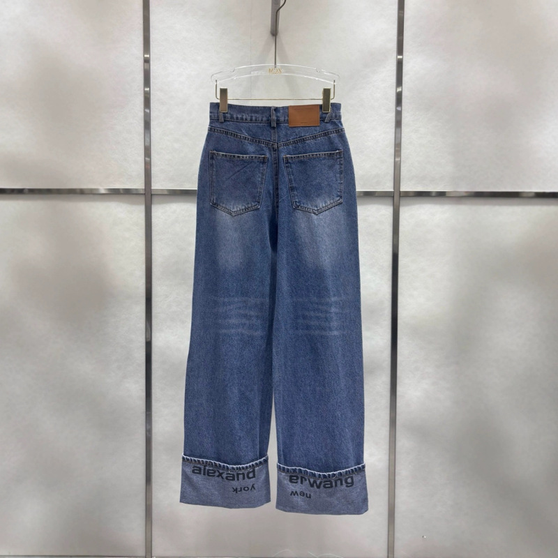 Nanyou High Edition Yashanjia 2025 新しいスタイルのパンツロールレタージーンズ|undefined
