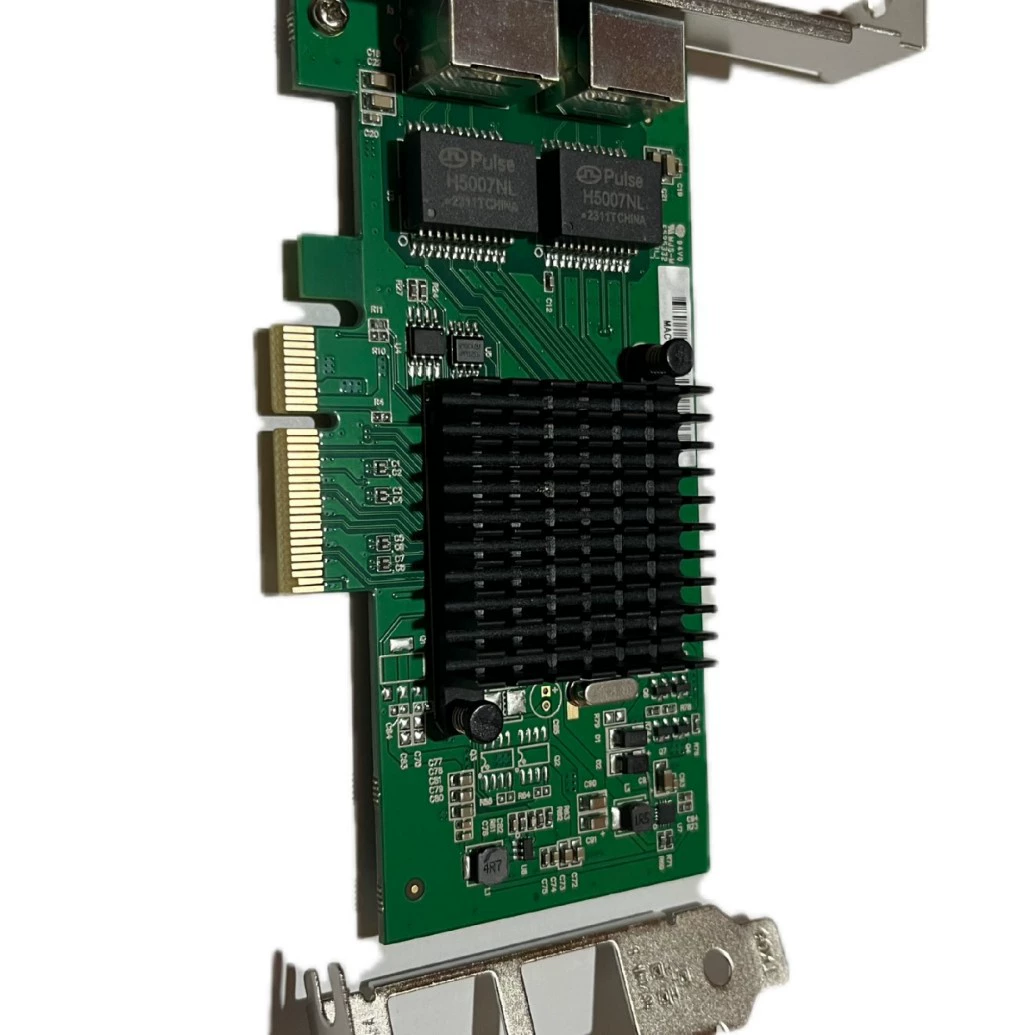 Сетевая карта сервера с двумя портами Gigabit I350 PCIe4x для сервопривода