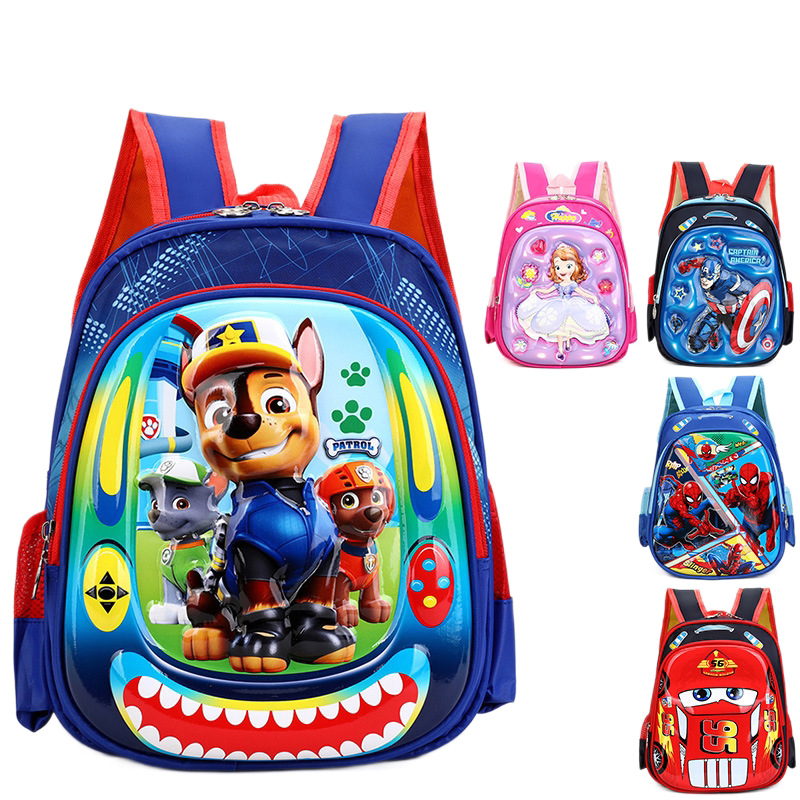 Nueva mochila infantil de dibujos animados mochila de jardín de infantes de gran capacidad mochila impermeable McQueen