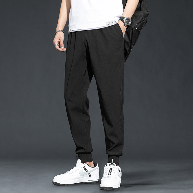 Pantalones casuales de secado rápido deportes sueltos otoño pantalones casuales pantalones sueltos pantalones harem estilo coreano moda recortada