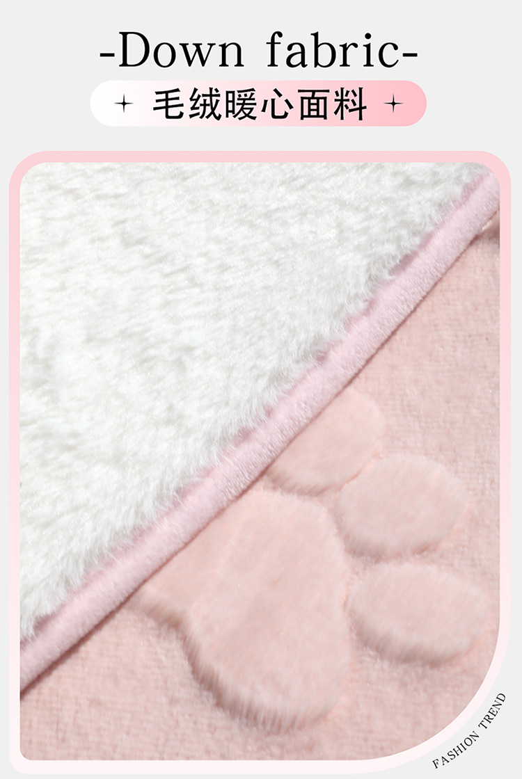 New car seat cushion paw print plush winter car seat cushion seat cover car decoration car supplies car supplies