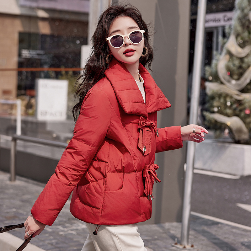 Winter new women's clothing Korean-style fluffy comfortable warm 90 white duck down women's down jacket SX2872