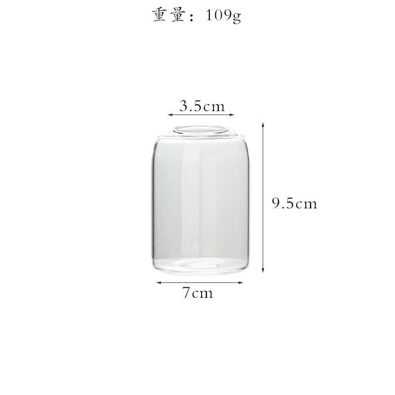 Vaso de vidrio decorativo transparente nórdico ins viento sala de estar decoración creativa vasijas de vidrio flores secas al por mayor hidroponic