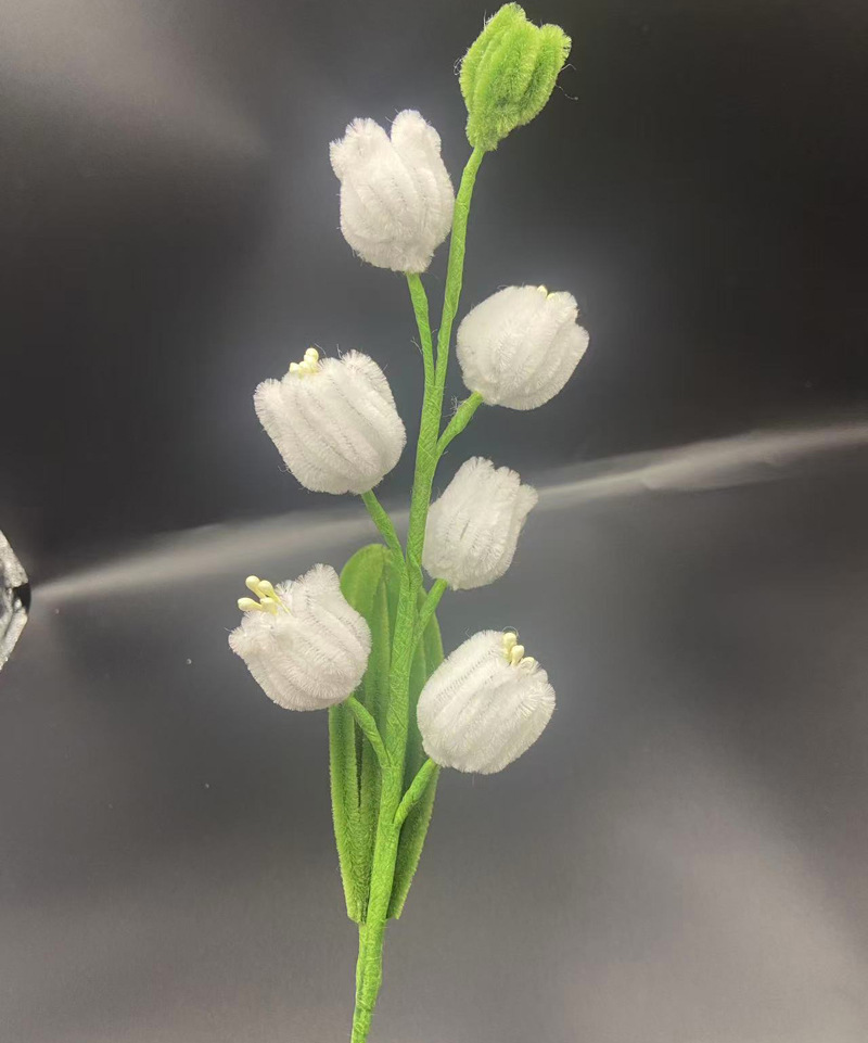 Single Twist Stick Finished Product, Handmade Arrangement Decoration, Lily Of The Valley Wedding Bouquet, Home_voghion.com