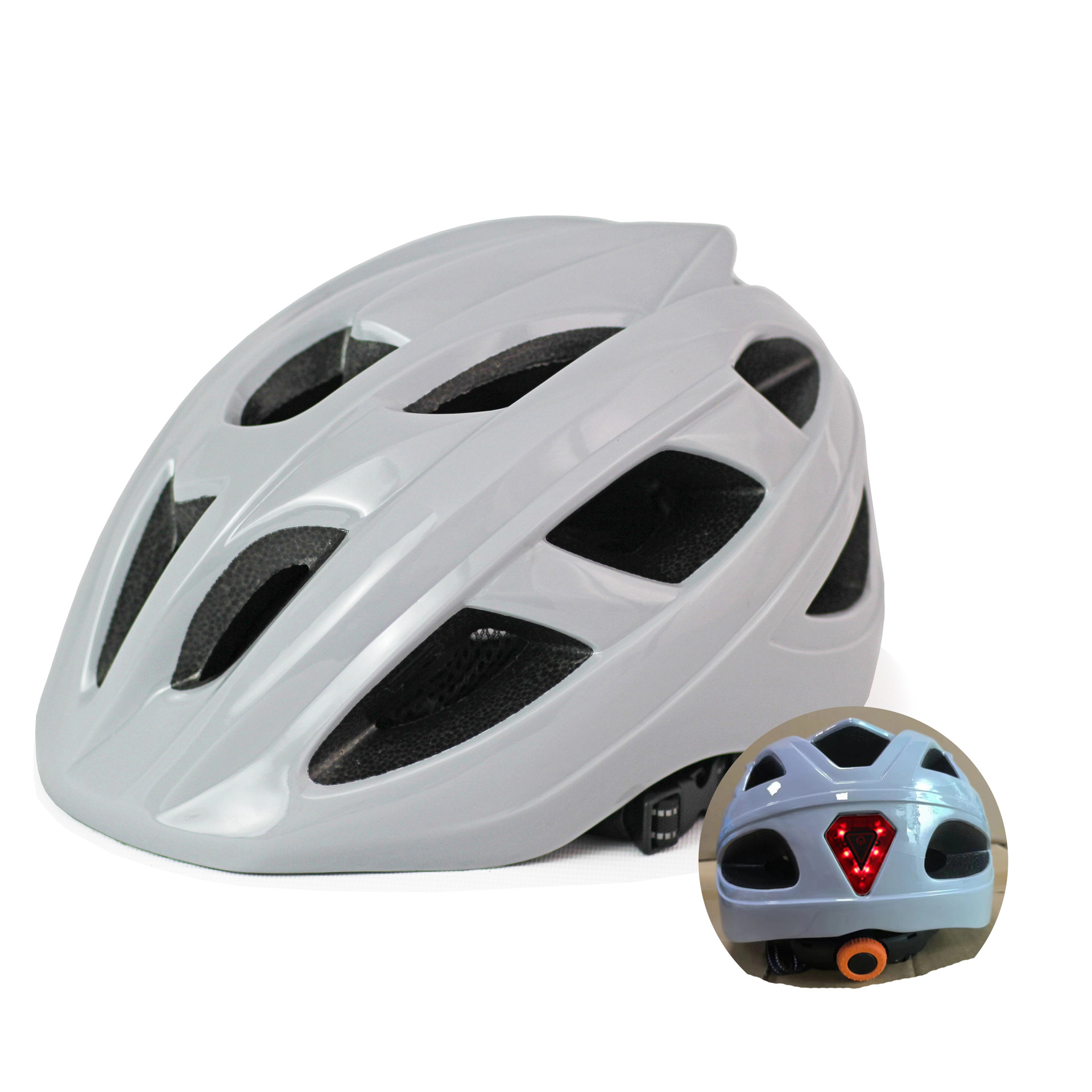 Extra grande casco especial con luz moldeado casco bicicleta universal al aire libre