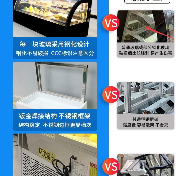 Gabinete de sushi de refrigeración Gabinete de exhibición de escritorio pequeño arco frutas cocinadas postres sashimi Gabinete West Point nuevo gabinete de preservación de frescura