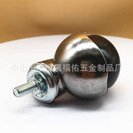 跨境1.5/2寸家具地球轮青古平板万向脚轮带刹车沙发脚轮静音球轮