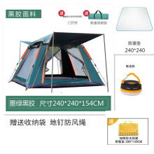 户外帐篷野营加厚防雨全自动速开便携式沙滩野餐防晒装备防虫