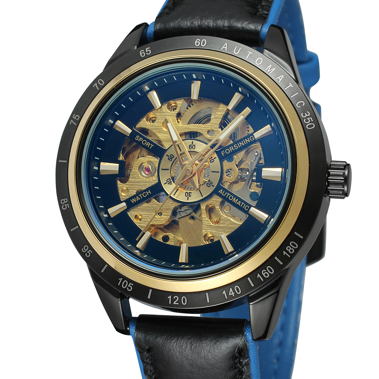 FORSINING Fucini Watch Round Hollow X Automatic Mechanical Watch Men's and Women's Belt Watch