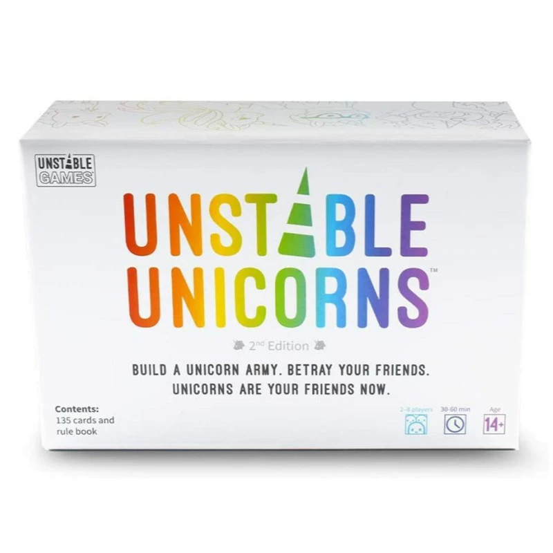 Все английские детские серии настольных карточных игр UNSTABLE unicorn series стратегическая игра настольная игра Skeleton king