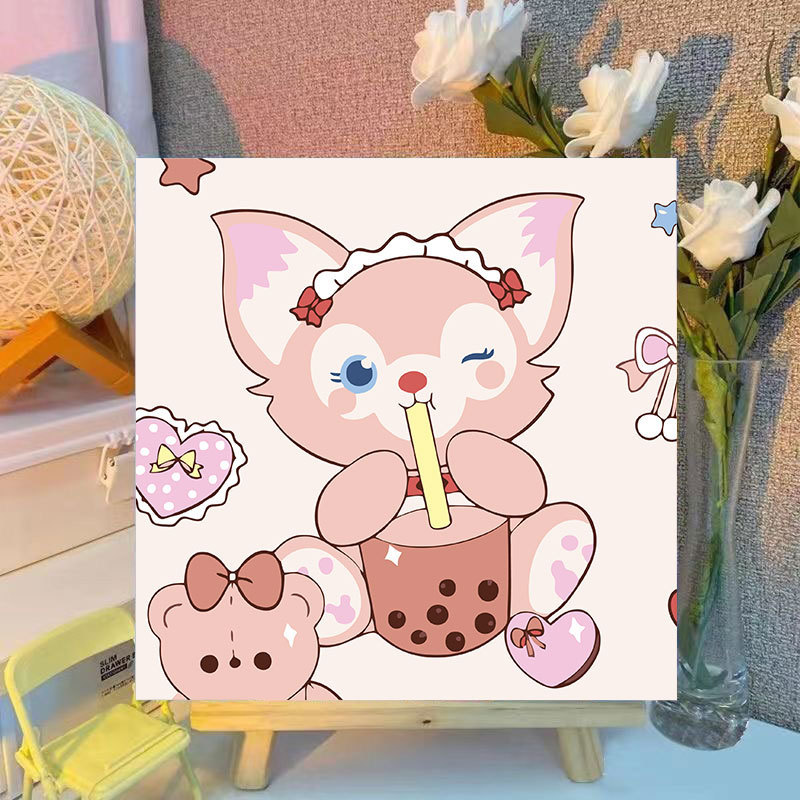 サンリオデジタル油絵 diy 手描きカラーリングクロミメロディー漫画かわいい装飾画メーカー卸売|undefined