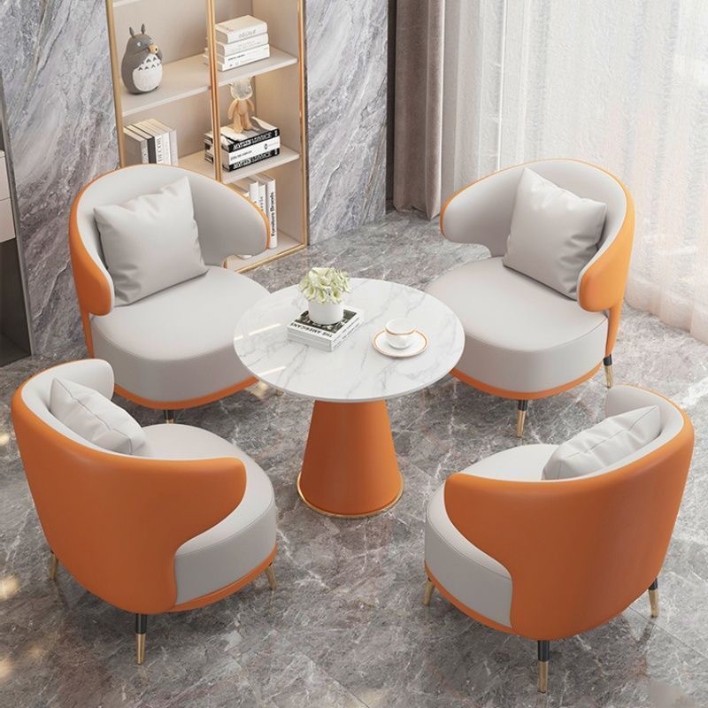 Nordic Negotiation Table and Chair Combination Sales Office Leisure Hotel Reception Balcony Table and Chair Milk Tea Shop Beauty Salon Reception Chair