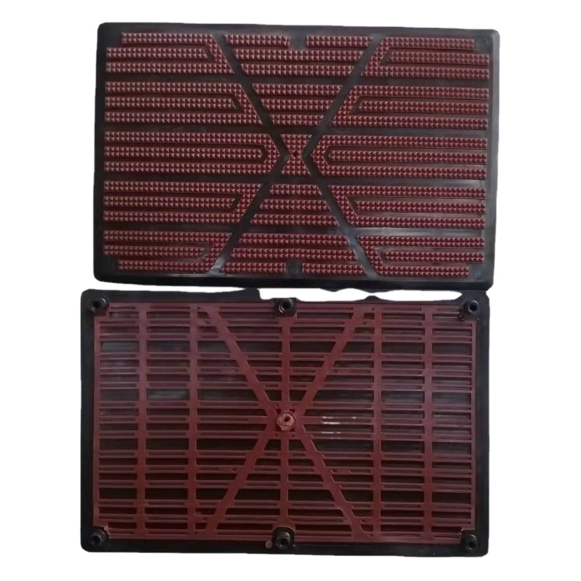 Factory supply car foot gasket rice type Main driving pedal leather cutting non-slip main driving patch