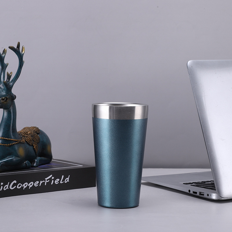 Amazon de doble capa de vacío pequeña taza de leche 304 taza de vacío de acero inoxidable taza de café taza de coche taza de helado portátil