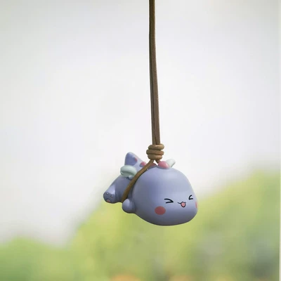 Car hanging on a Swing, Tiktok Car - swing-lie-prone-dragon-resin