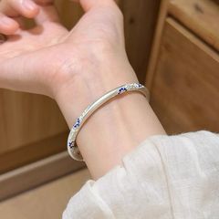 2025 新しいブルーペンギン新中国風のレトロな絶妙な手作りエナメルファッション気質多用途ブレスレットギフト用