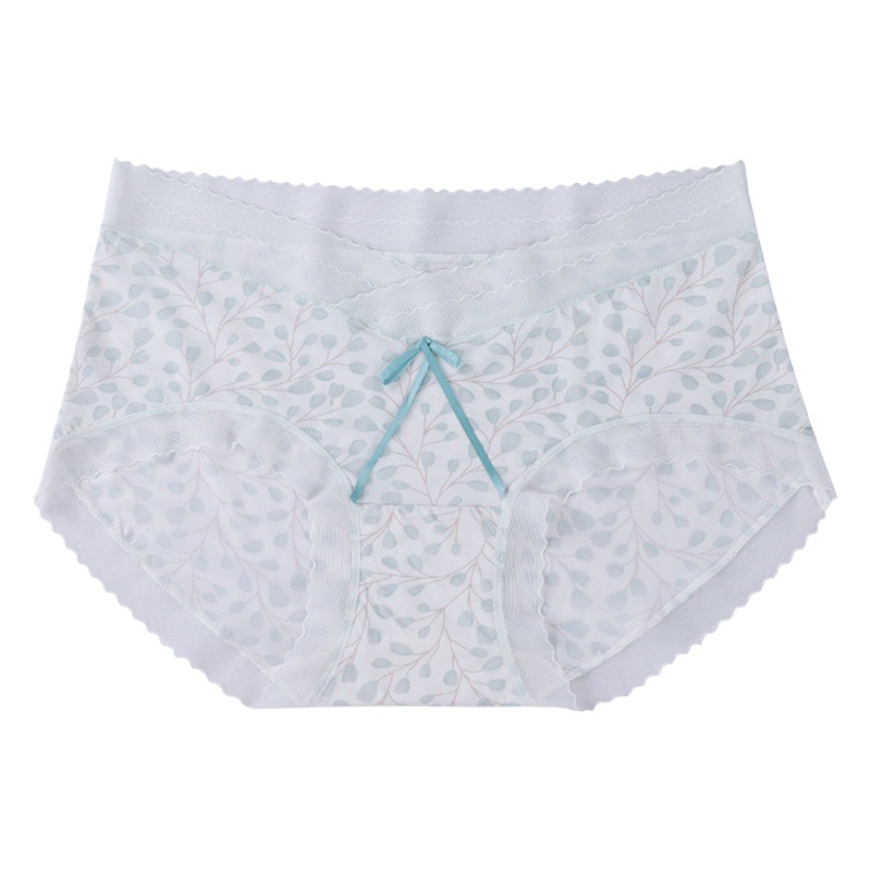 Summer ice silk pregnant women's underwear Low Waist Seamless comfortable breathable middle and late pregnancy antibacterial women's briefs plus size