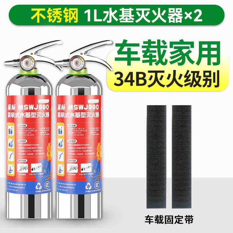 Vehicle fire extinguisher | Lanbiao Stainless Steel Foam - 990