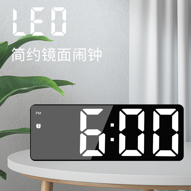 クロスボーダー人気モデルシンプルins多機能LED電子時計目覚まし時計学生専用デスクトップデジタル電子時計|undefined