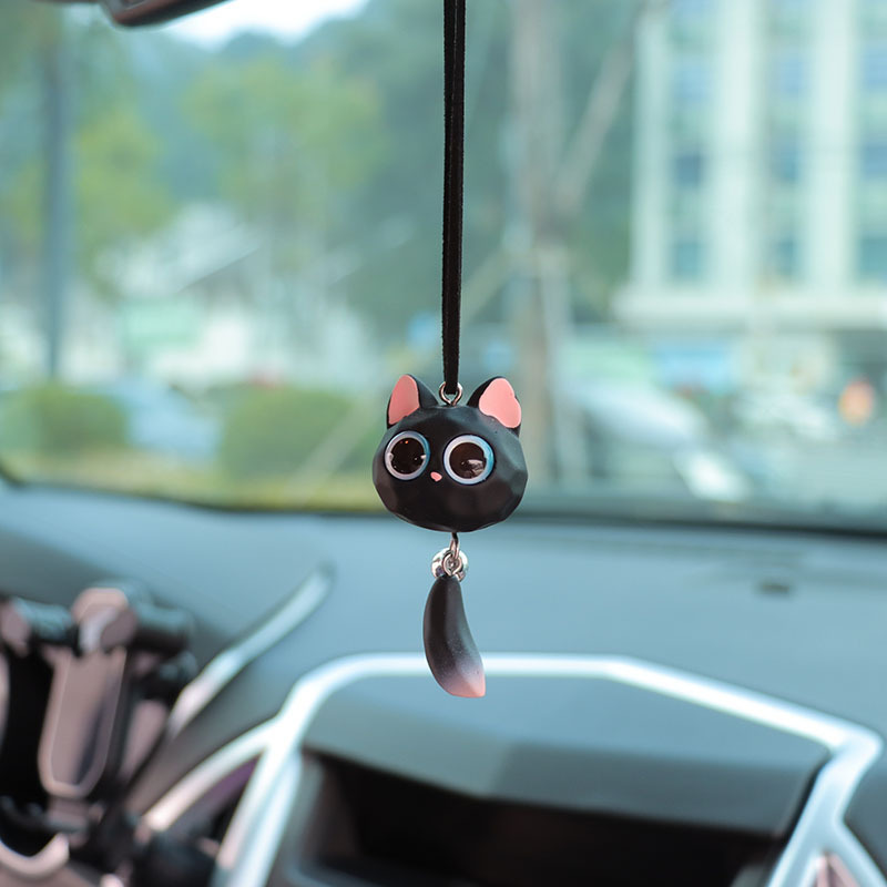 Internet Celebrant New Bell Fox Car Interior Pendant Ornaments Car Rearview Mirror Hanging Pendant Decoration Supplies